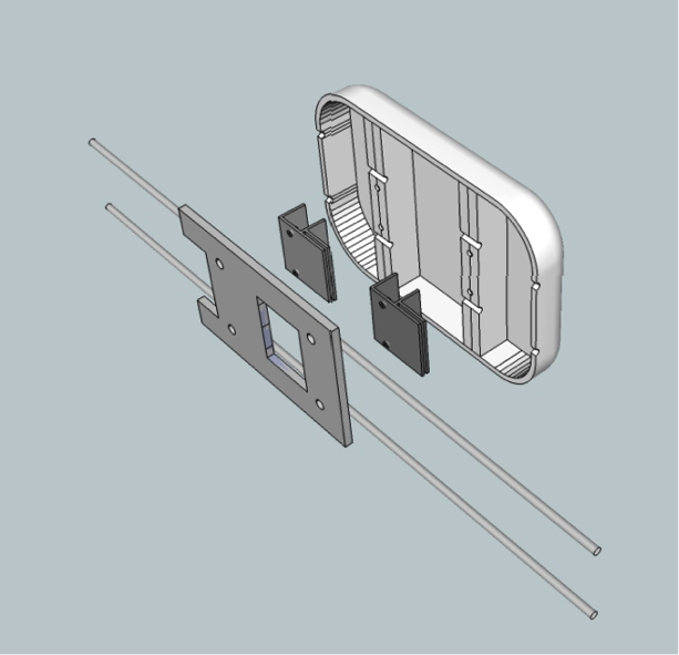 f.7, Single plate fixing structure